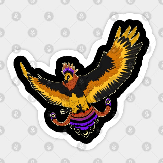 Phoenix Vulture Sticker by PlaguedPhoenix